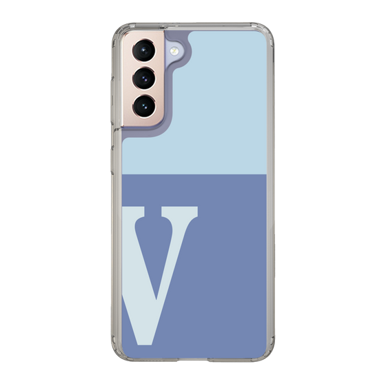 Slim Protection Case［ Original - initial two tone - V blue ］