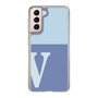 Slim Protection Case［ Original - initial two tone - V blue ］