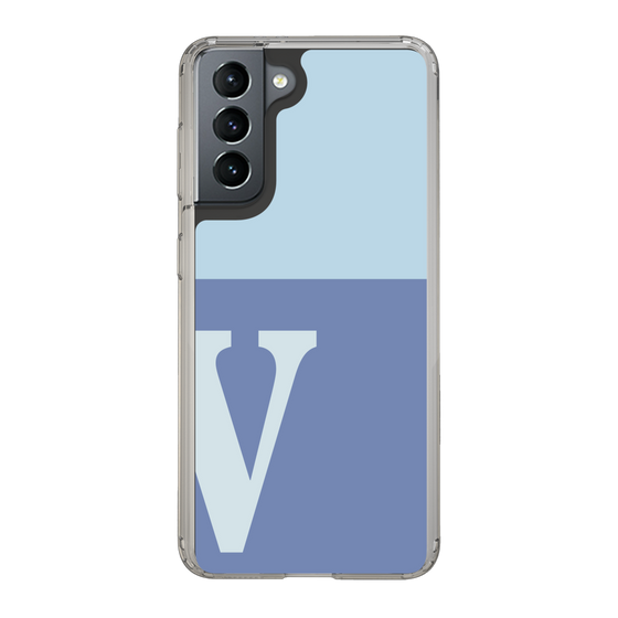 Slim Protection Case［ Original - initial two tone - V blue ］