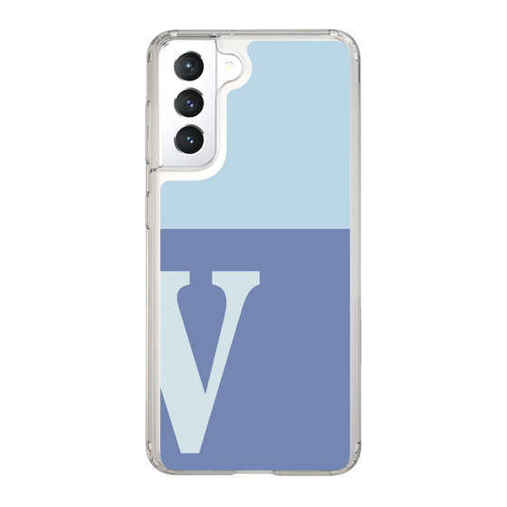 Slim Protection Case［ Original - initial two tone - V blue ］