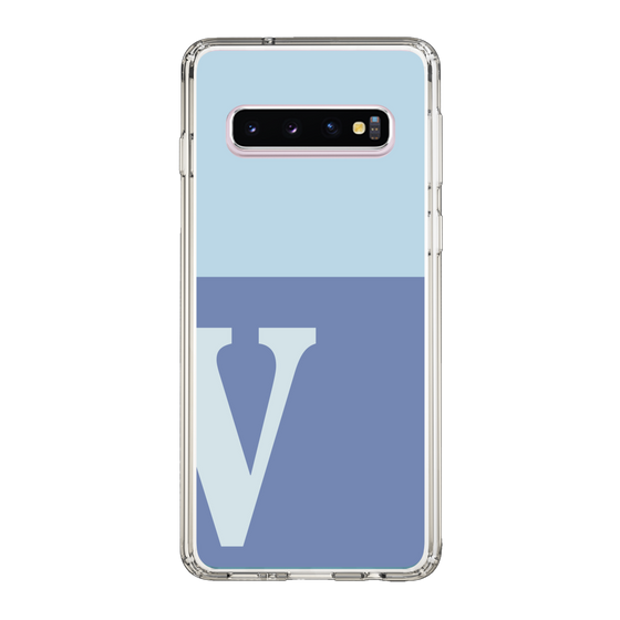 Slim Protection Case［ Original - initial two tone - V blue ］