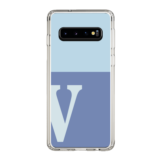 Slim Protection Case［ Original - initial two tone - V blue ］