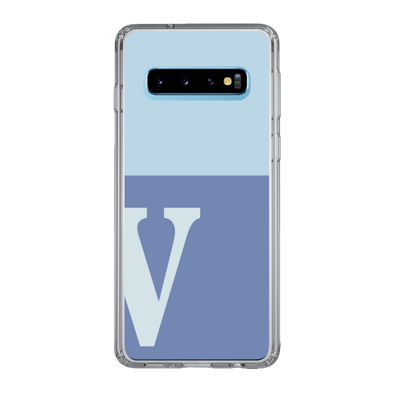 Slim Protection Case［ Original - initial two tone - V blue ］