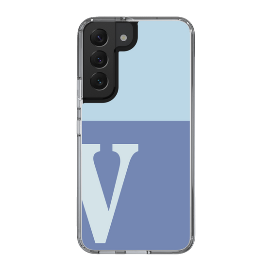 Slim Protection Case［ Original - initial two tone - V blue ］