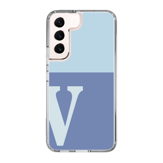 Slim Protection Case［ Original - initial two tone - V blue ］