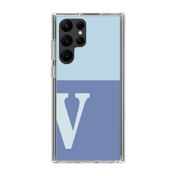 Slim Protection Case［ Original - initial two tone - V blue ］