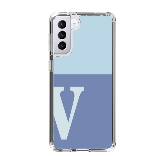 Slim Protection Case［ Original - initial two tone - V blue ］