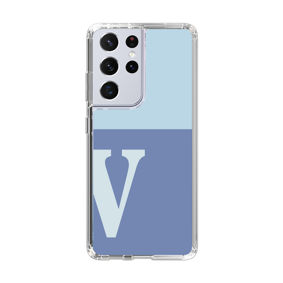 Slim Protection Case［ Original - initial two tone - V blue ］