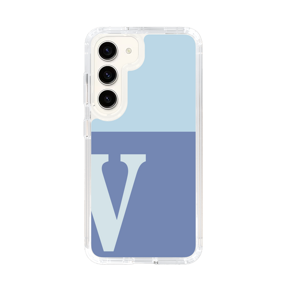 Slim Protection Case［ Original - initial two tone - V blue ］