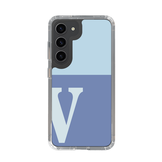 Slim Protection Case［ Original - initial two tone - V blue ］