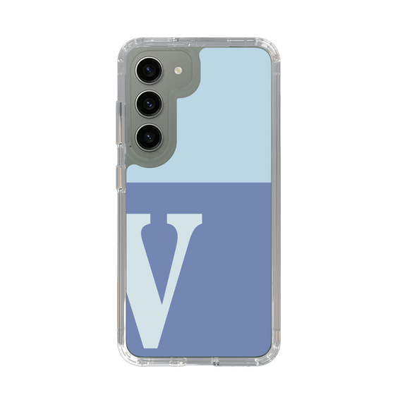 Slim Protection Case［ Original - initial two tone - V blue ］