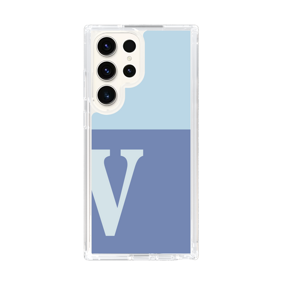 Slim Protection Case［ Original - initial two tone - V blue ］