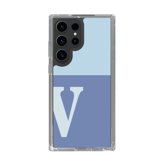 Slim Protection Case［ Original - initial two tone - V blue ］