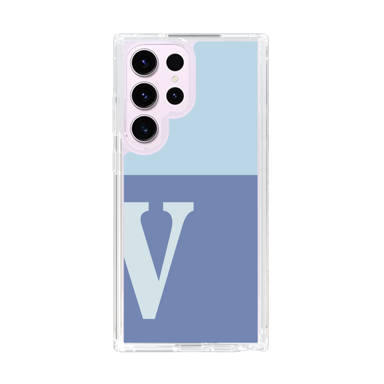 Slim Protection Case［ Original - initial two tone - V blue ］