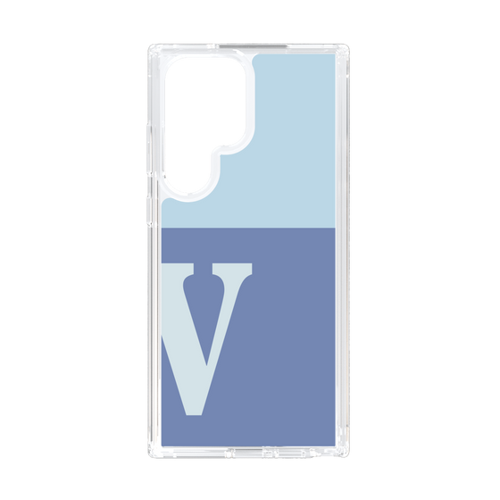Slim Protection Case［ Original - initial two tone - V blue ］