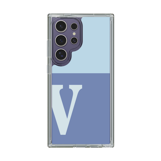 Slim Protection Case［ Original - initial two tone - V blue ］