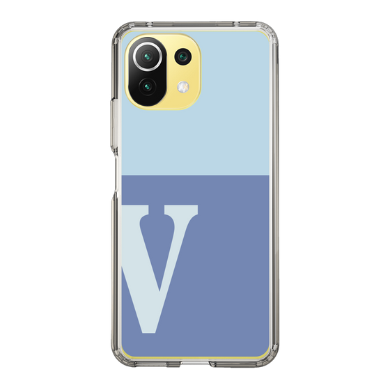 Slim Protection Case［ Original - initial two tone - V blue ］