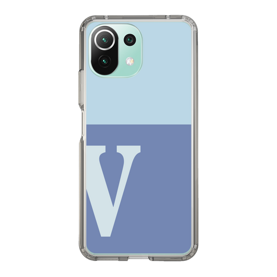 Slim Protection Case［ Original - initial two tone - V blue ］