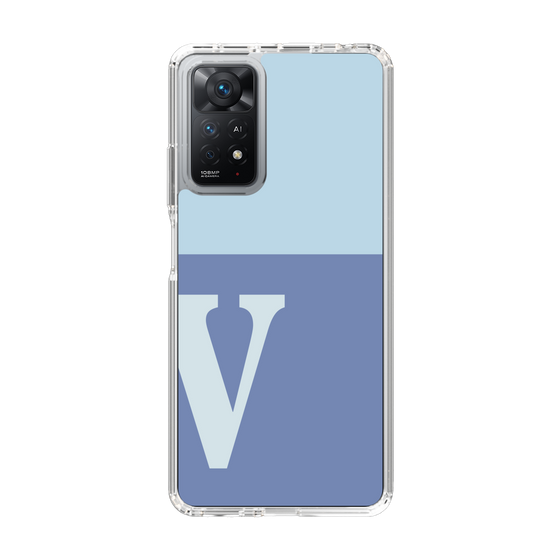 Slim Protection Case［ Original - initial two tone - V blue ］