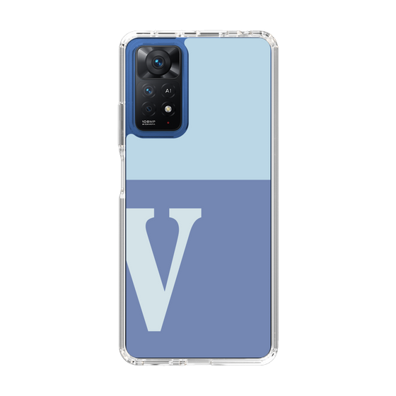 Slim Protection Case［ Original - initial two tone - V blue ］