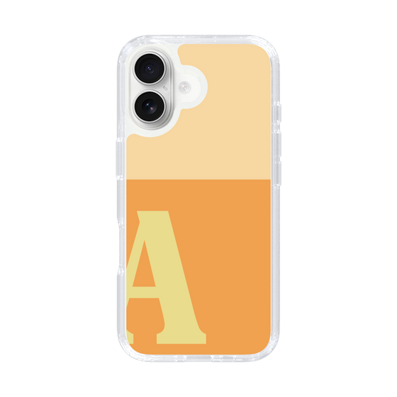 Slim Protection Case［ オリジナル - initial two tone - A orange ］