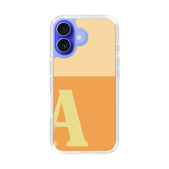 Slim Protection Case［ オリジナル - initial two tone - A orange ］