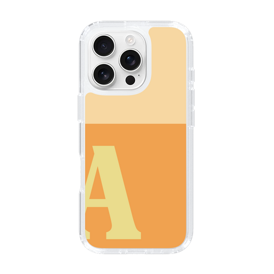 Slim Protection Case［ オリジナル - initial two tone - A orange ］