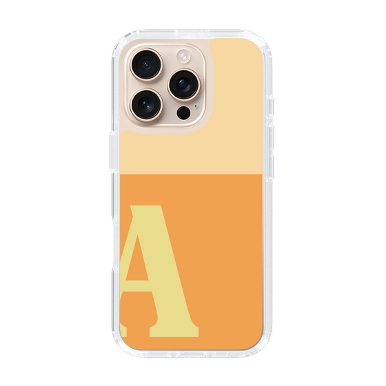 Slim Protection Case［ オリジナル - initial two tone - A orange ］