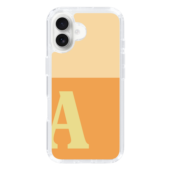 Slim Protection Case［ オリジナル - initial two tone - A orange ］