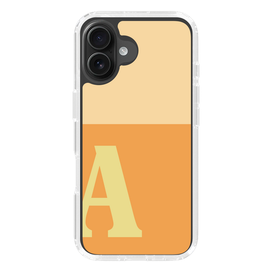 Slim Protection Case［ オリジナル - initial two tone - A orange ］