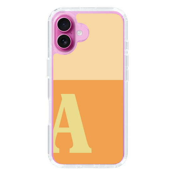 Slim Protection Case［ オリジナル - initial two tone - A orange ］