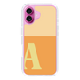 Slim Protection Case［ オリジナル - initial two tone - A orange ］