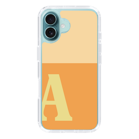 Slim Protection Case［ オリジナル - initial two tone - A orange ］
