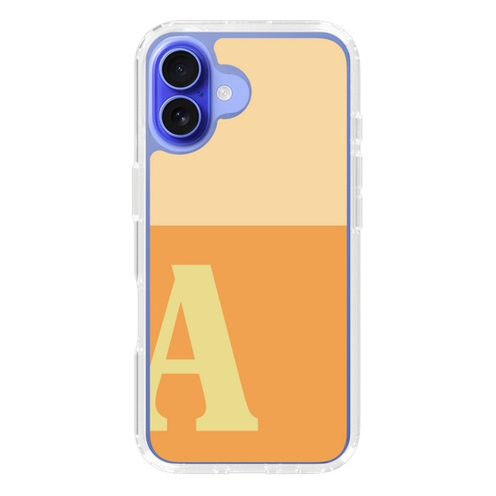 Slim Protection Case［ オリジナル - initial two tone - A orange ］