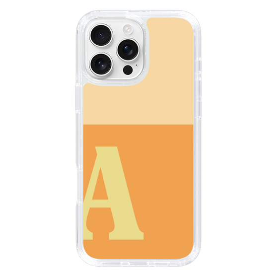 Slim Protection Case［ オリジナル - initial two tone - A orange ］