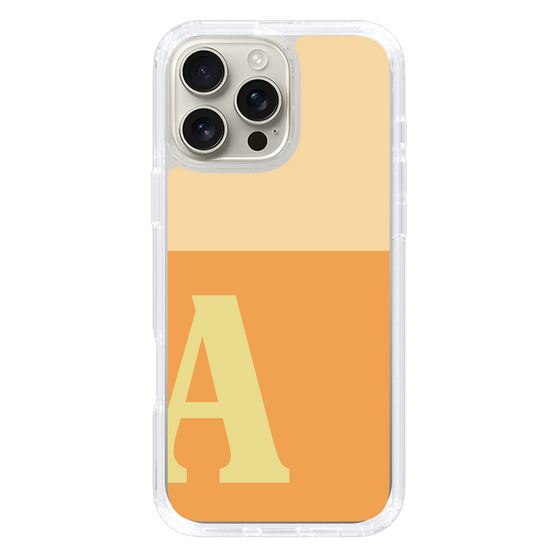 Slim Protection Case［ オリジナル - initial two tone - A orange ］