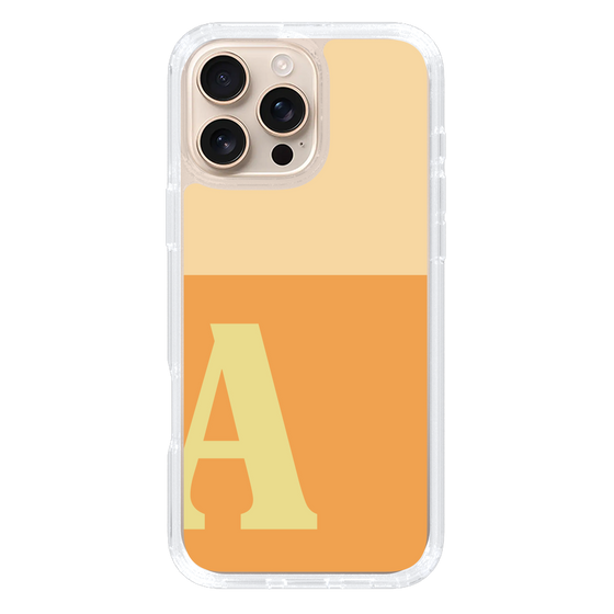 Slim Protection Case［ オリジナル - initial two tone - A orange ］