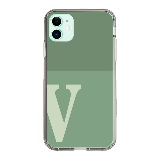 Slim Protection Case［ Original - initial two tone - V green ］