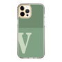 Slim Protection Case［ Original - initial two tone - V green ］
