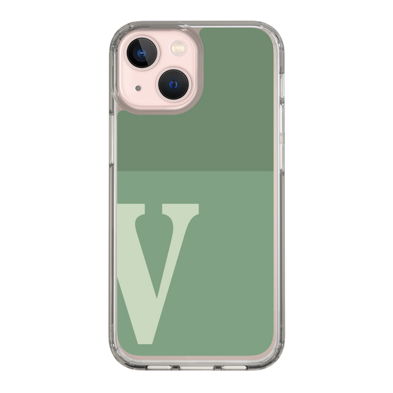 Slim Protection Case［ Original - initial two tone - V green ］