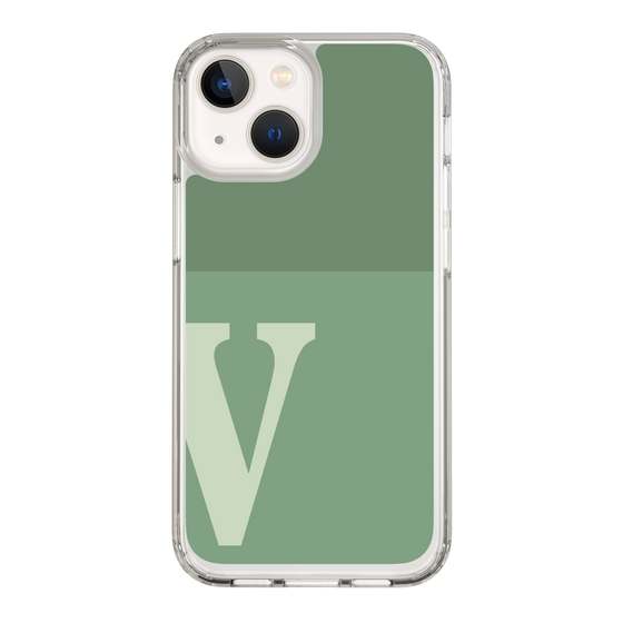 Slim Protection Case［ Original - initial two tone - V green ］