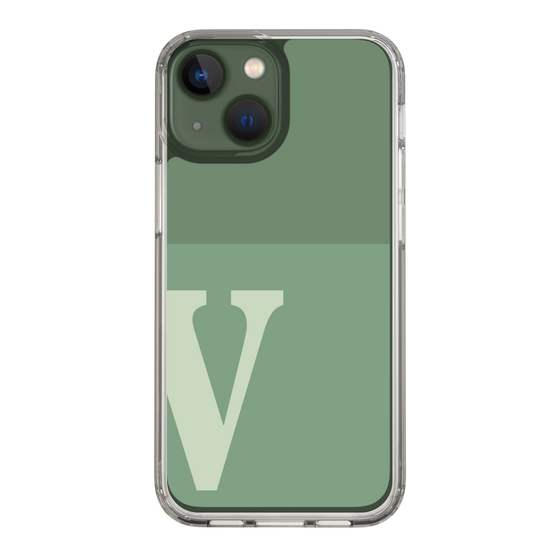 Slim Protection Case［ Original - initial two tone - V green ］