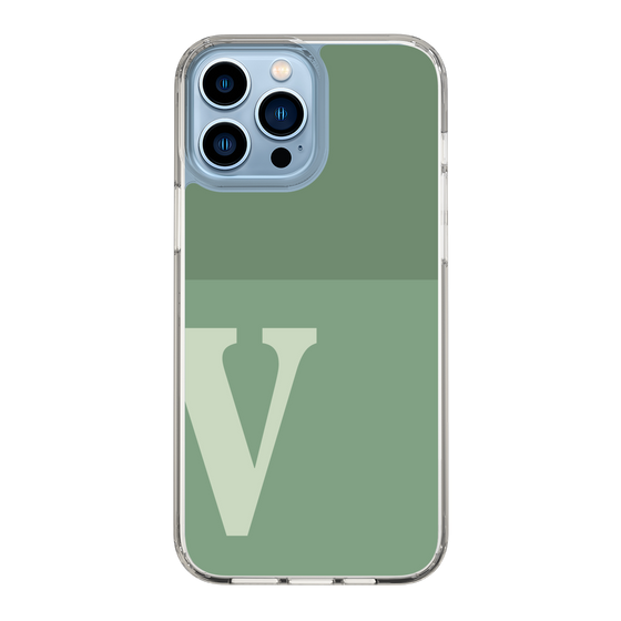 Slim Protection Case［ Original - initial two tone - V green ］
