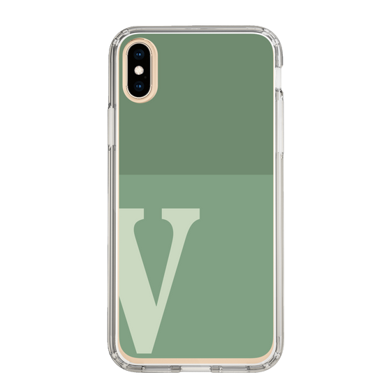 Slim Protection Case［ Original - initial two tone - V green ］