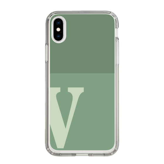 Slim Protection Case［ Original - initial two tone - V green ］