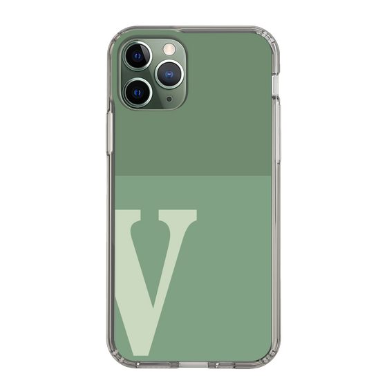 Slim Protection Case［ Original - initial two tone - V green ］