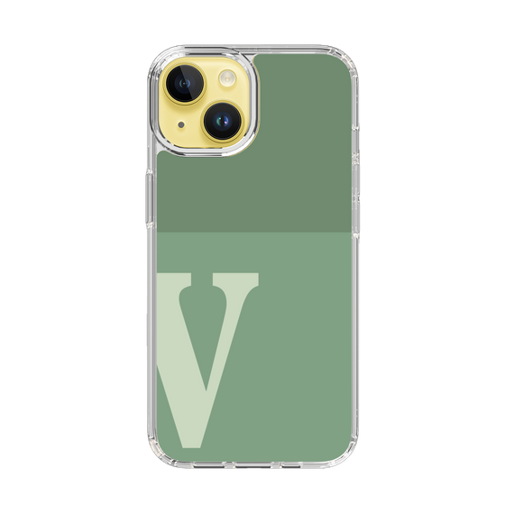 Slim Protection Case［ Original - initial two tone - V green ］
