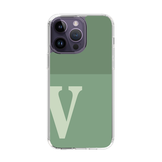 Slim Protection Case［ Original - initial two tone - V green ］