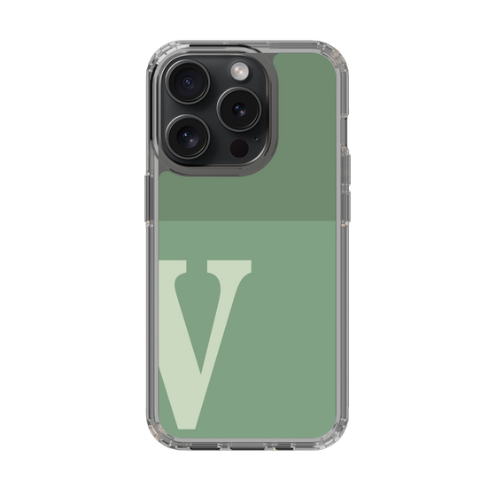 Slim Protection Case［ Original - initial two tone - V green ］