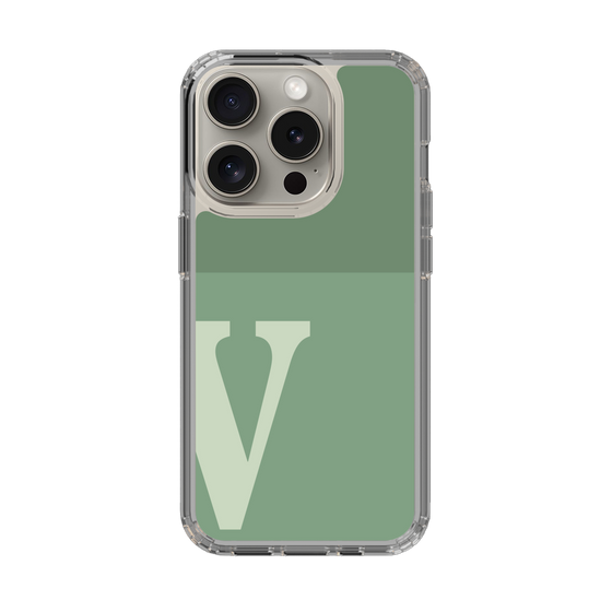 Slim Protection Case［ Original - initial two tone - V green ］